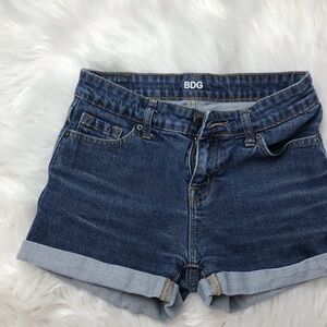 BDG Mid Rise Denim Shorts Size 25